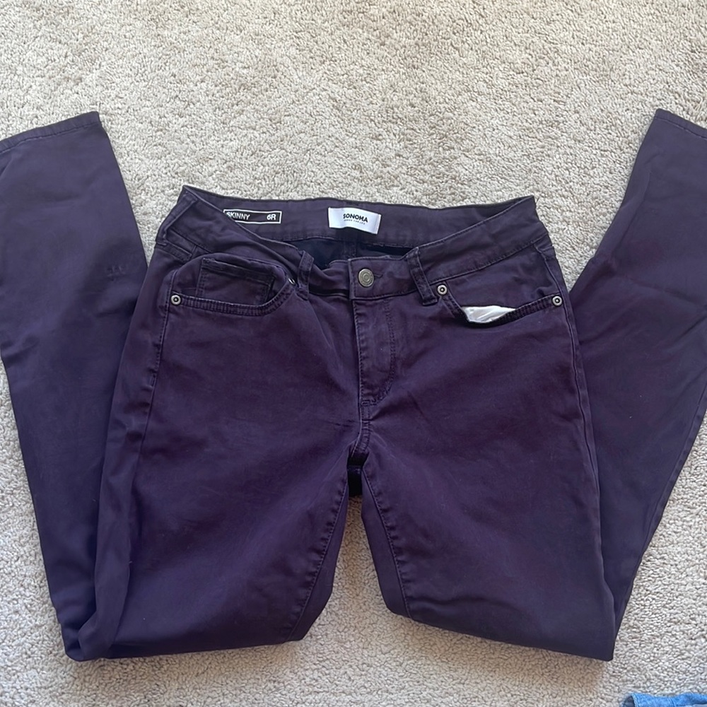 Purple Skinny pants size6